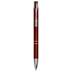 Burgundy/Silver Trim Engravable Ballpoint Pen