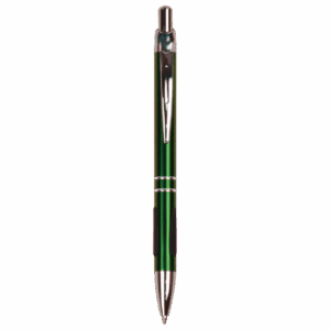 Green/Silver Trim Ballpoint Pen with Grip