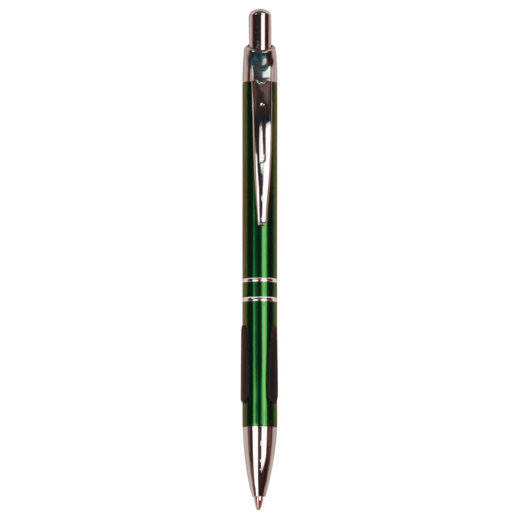 Green/Silver Trim Ballpoint Pen with Grip
