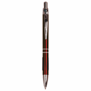 Burgundy/Silver Trim Ballpoint Pen with Grip