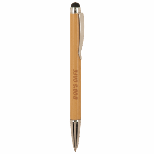 Bamboo Engravable Pen with Stylus