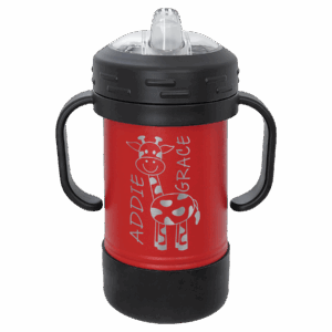 10 oz. Red Powder-Coated Kids' Sippy Cup