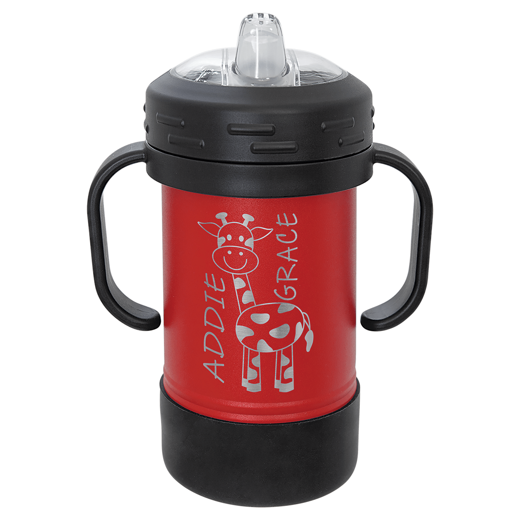 10 oz. Red Powder-Coated Kids' Sippy Cup