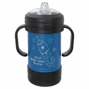 10 oz. Royal Blue Powder-Coated Kids' Sippy Cup