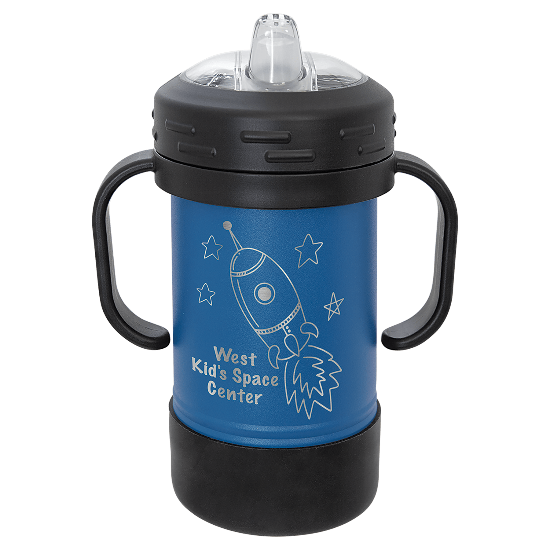 10 oz. Royal Blue Powder-Coated Kids' Sippy Cup