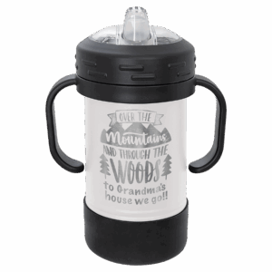 10 oz. White Powder-Coated Kids' Sippy Cup