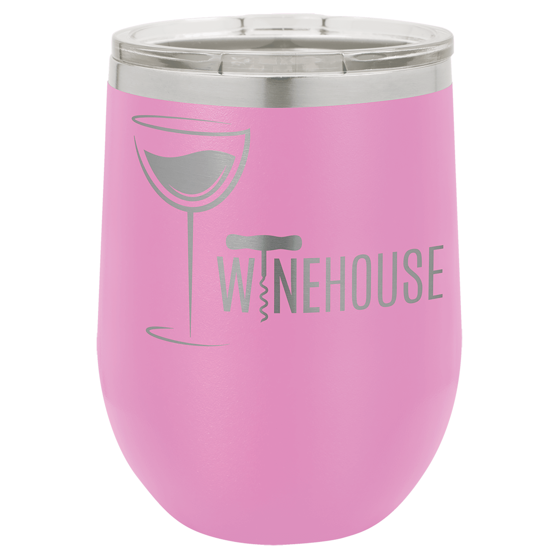 12 oz. Light Purple Stainless Steel Stemless Wine Glass