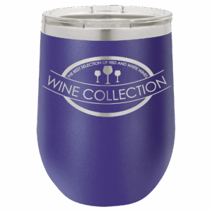 12 oz. Purple Stainless Steel Stemless Wine Glass