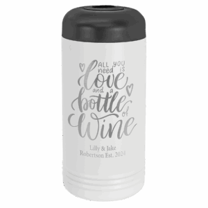 White Powder-Coated Wine Bottle Chiller