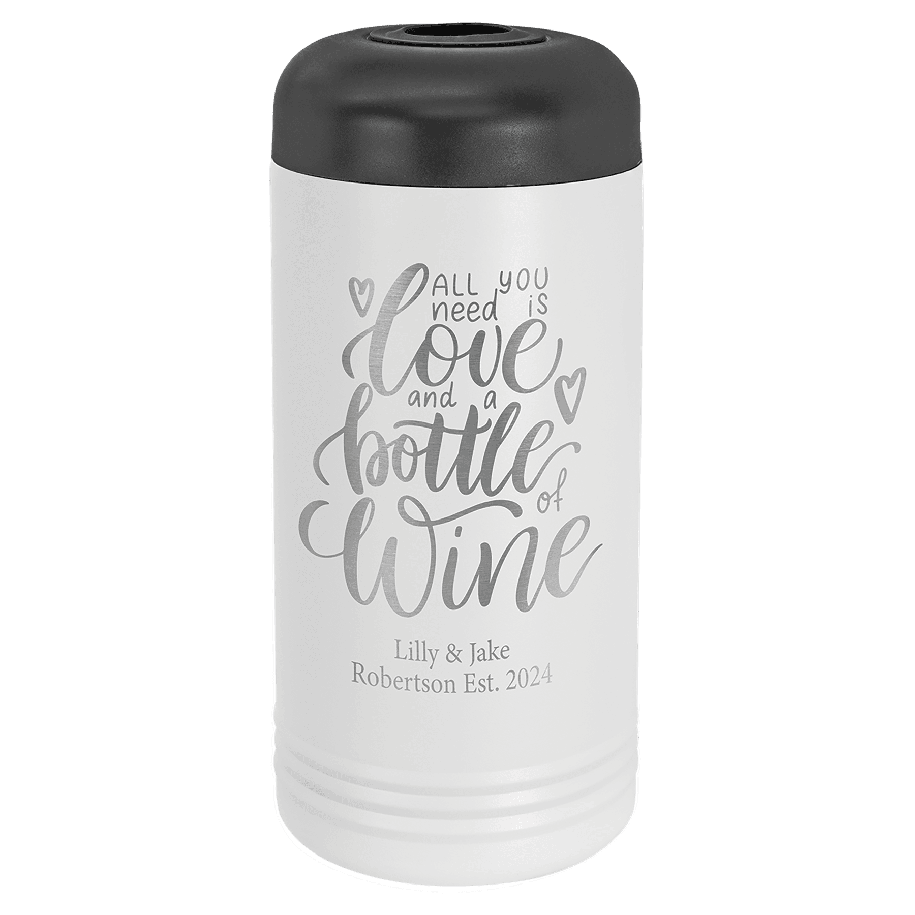 White Powder-Coated Wine Bottle Chiller