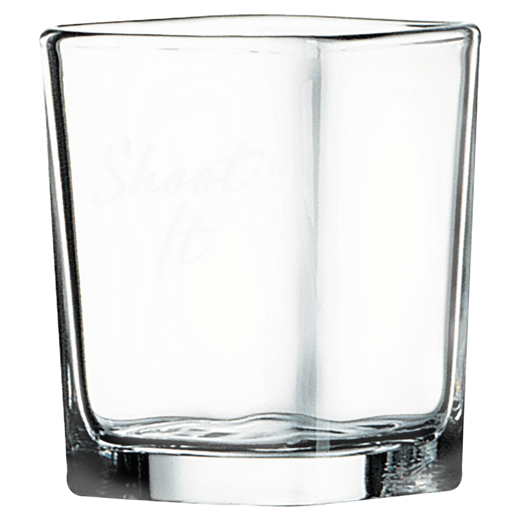 2.25 oz. Engravable Square Shot Glass