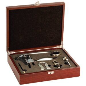 Rosewood 5-Piece Wine Tool Set