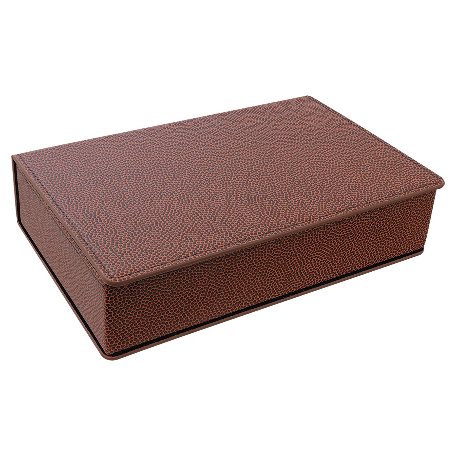 Football Leatherette Flask Gift Set - Image 3
