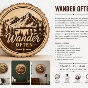 Wander Often Wood Round